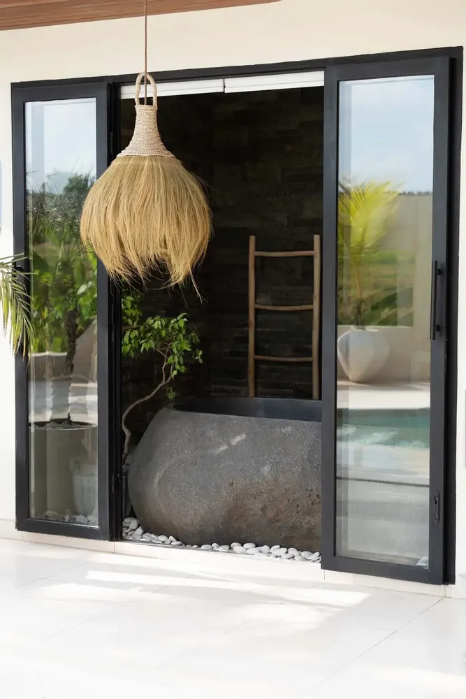 Hanging lights - The Makiki Pendant - Natural - L - BAZAR BIZAR LIVING