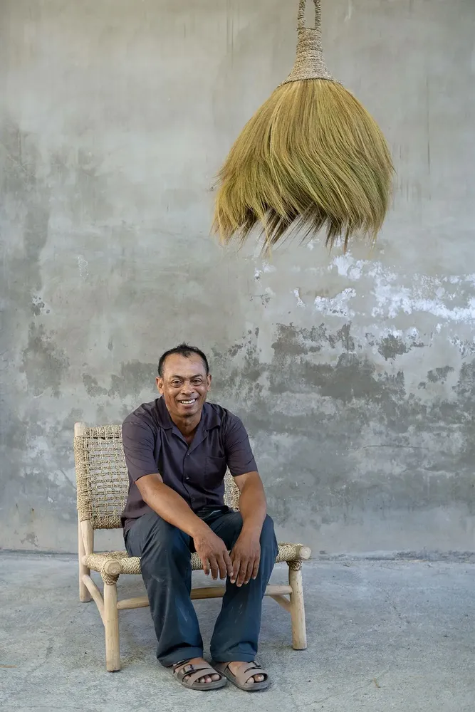 Hanging lights - The Makiki Pendant - Natural - L - BAZAR BIZAR LIVING