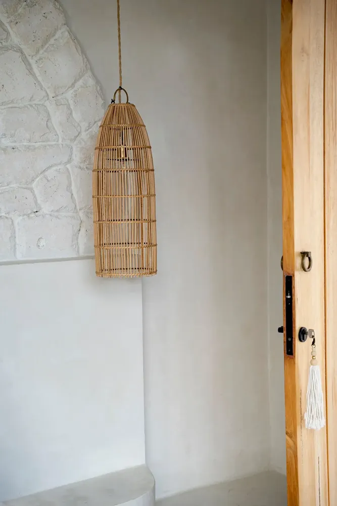 Hanging lights - The Fish Trap Pendant - Natural - M - BAZAR BIZAR LIVING