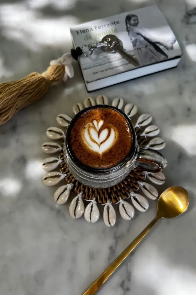 Placemats - The Colonial Shell Coaster - Natural Brown - BAZAR BIZAR LIVING