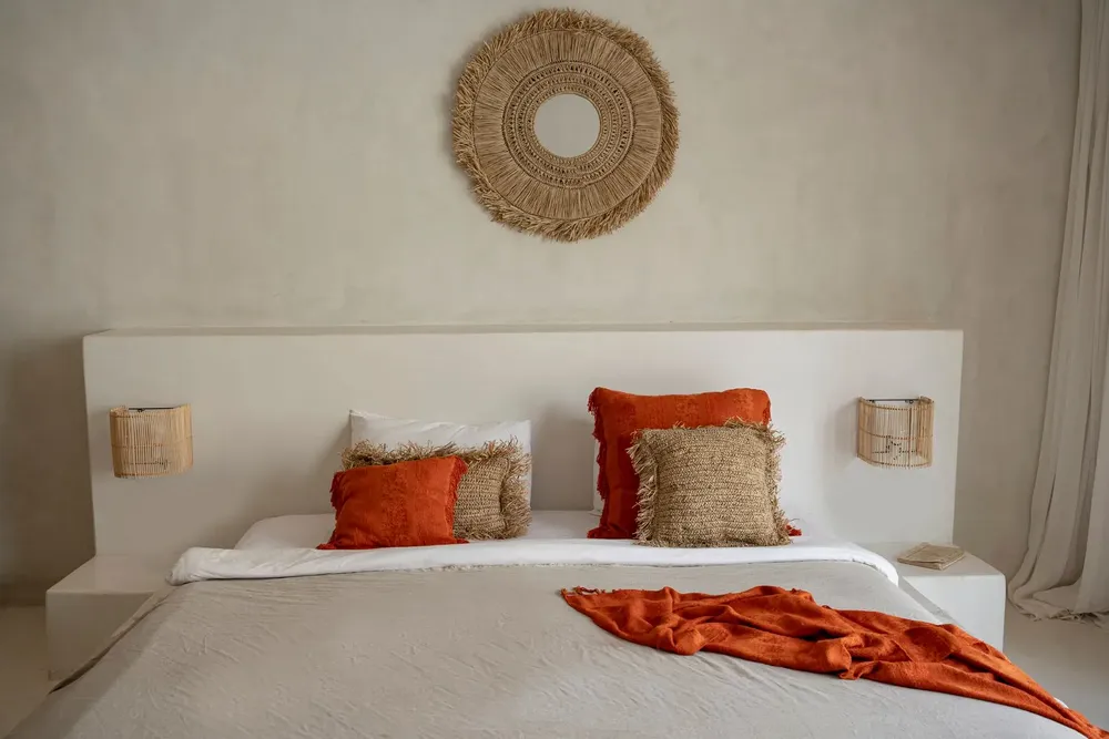 Cushions - The Raffia Cushion Cover Square - Natural - 40x40 - BAZAR BIZAR LIVING