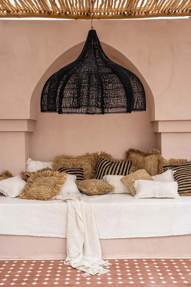 Cushions - The Raffia Cushion Cover Square - Natural - 40x40 - BAZAR BIZAR LIVING