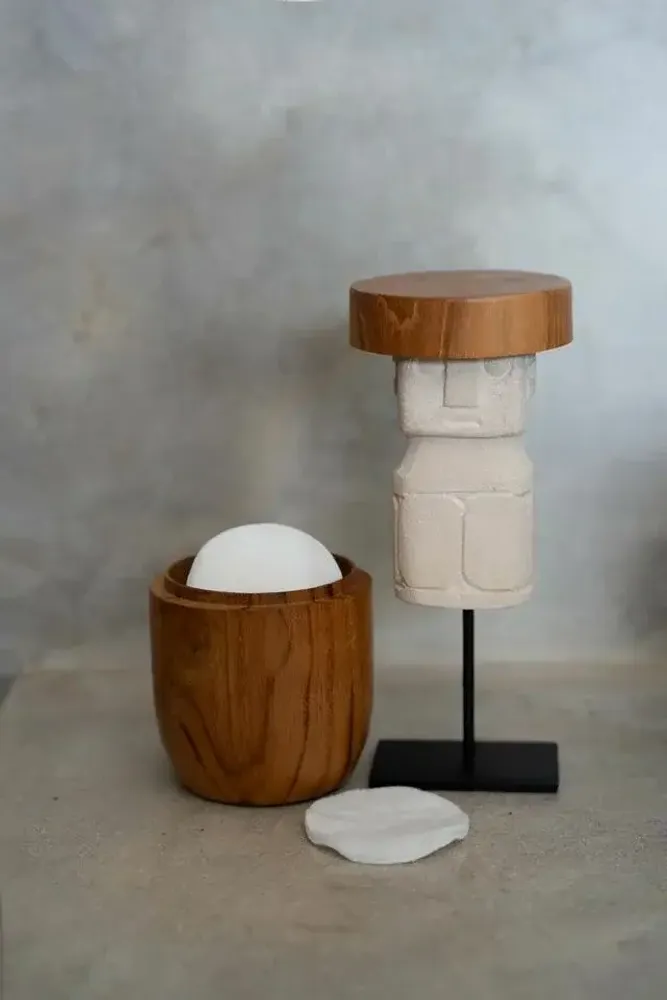 Ustensiles de cuisine - La Jarre en Teck Basse - M - BAZAR BIZAR LIVING