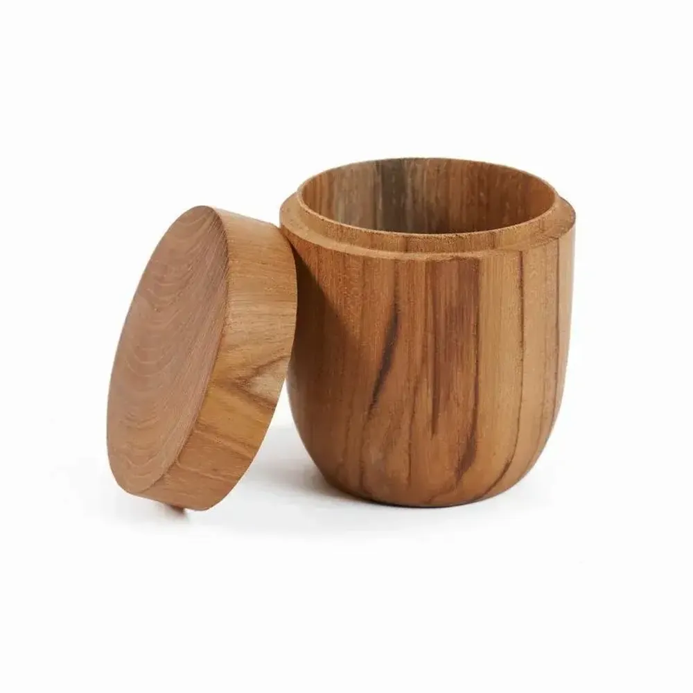 Ustensiles de cuisine - La Jarre en Teck Basse - M - BAZAR BIZAR LIVING