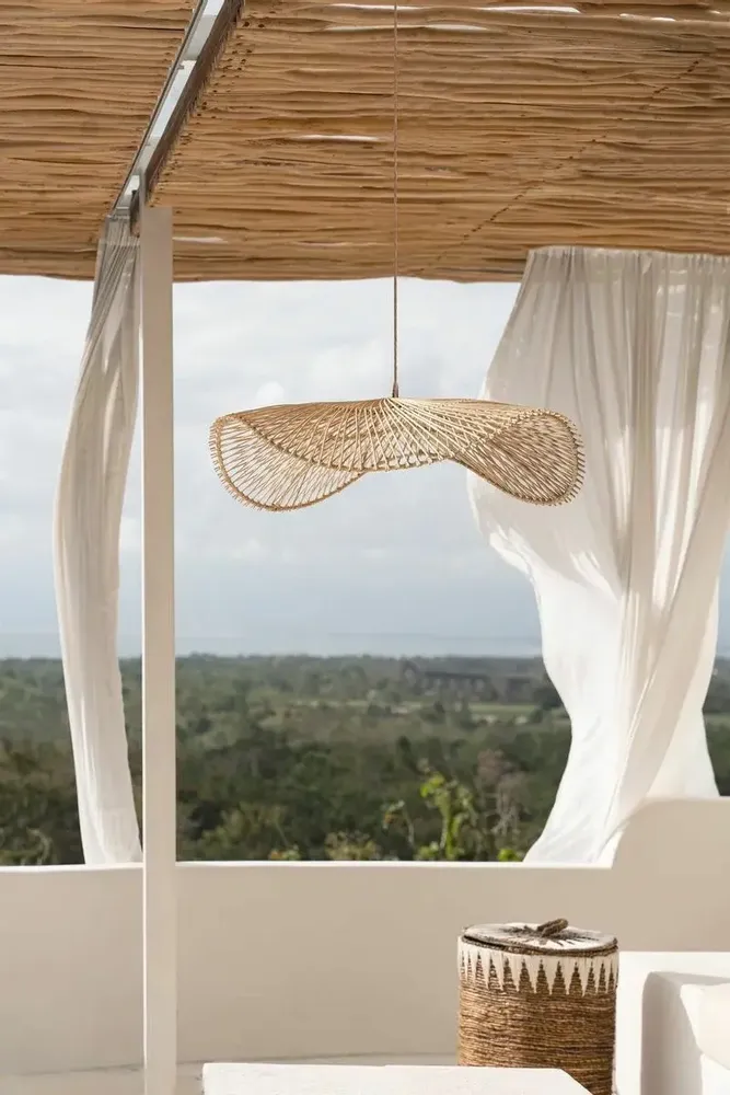 Hanging lights - The Chapeau Pendant - Natural - L - BAZAR BIZAR LIVING