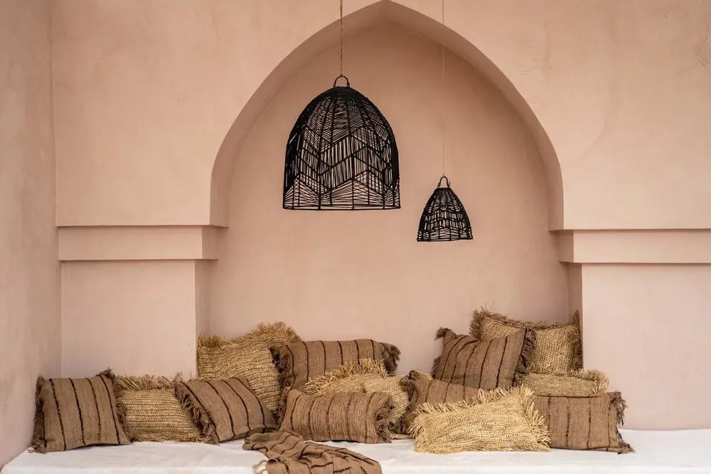 Coussins - La Housse De Coussin Raffia Carré - Naturel - 60x60 - BAZAR BIZAR LIVING