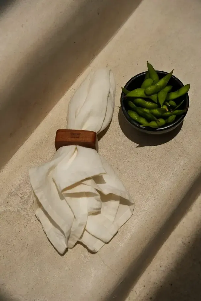 Kitchen utensils - The Teak Root Napkin Ring - Set of 4 - BAZAR BIZAR LIVING