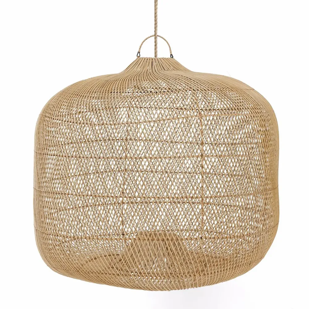 Floor lamps - The Batu Bolong Pendant - Natural - L - BAZAR BIZAR LIVING