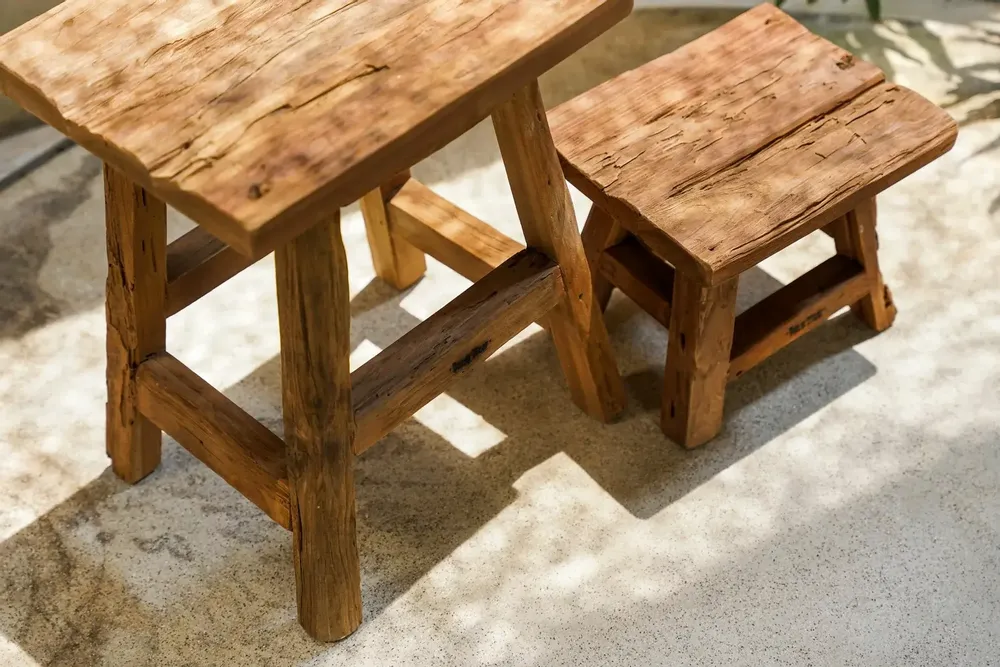 Tabourets - Le Tabouret Yoke - Naturel - S - BAZAR BIZAR LIVING