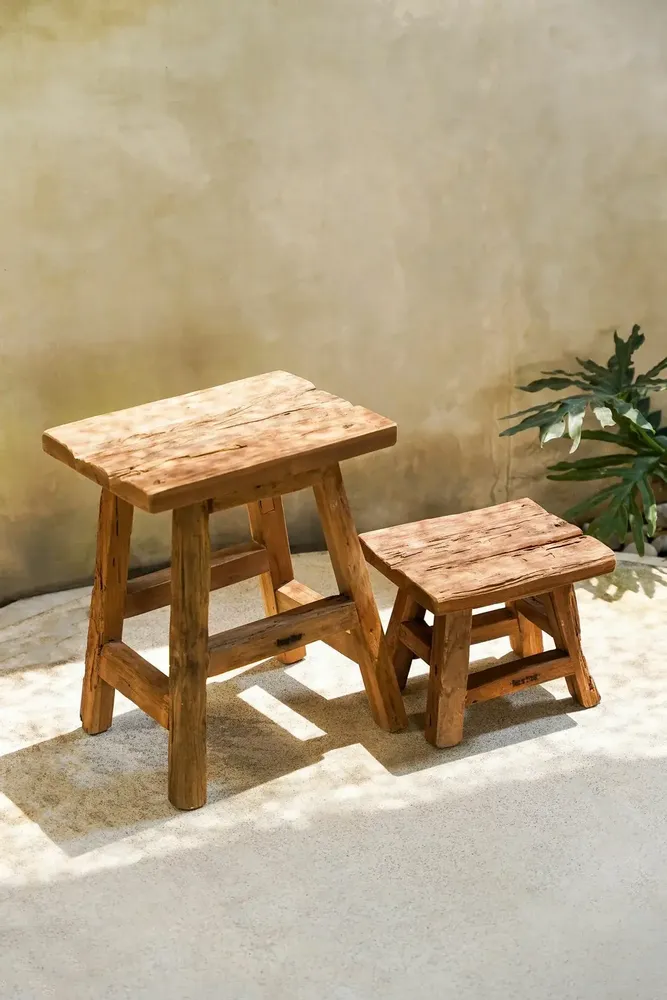 Tabourets - Le Tabouret Yoke - Naturel - S - BAZAR BIZAR LIVING