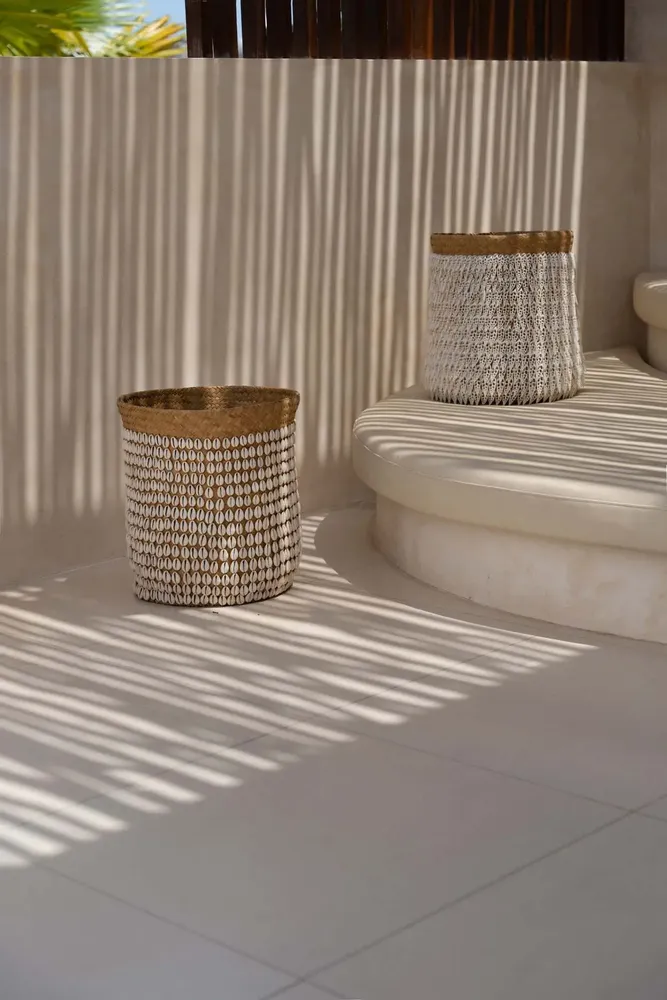 Coffrets et boîtes - La Panier Pandan #2 - Blanc Natural - BAZAR BIZAR LIVING