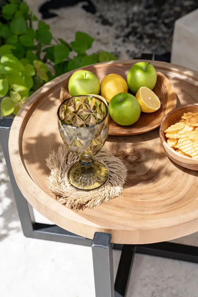 Placemats - The Fringe Raffia Coaster - Natural - BAZAR BIZAR LIVING
