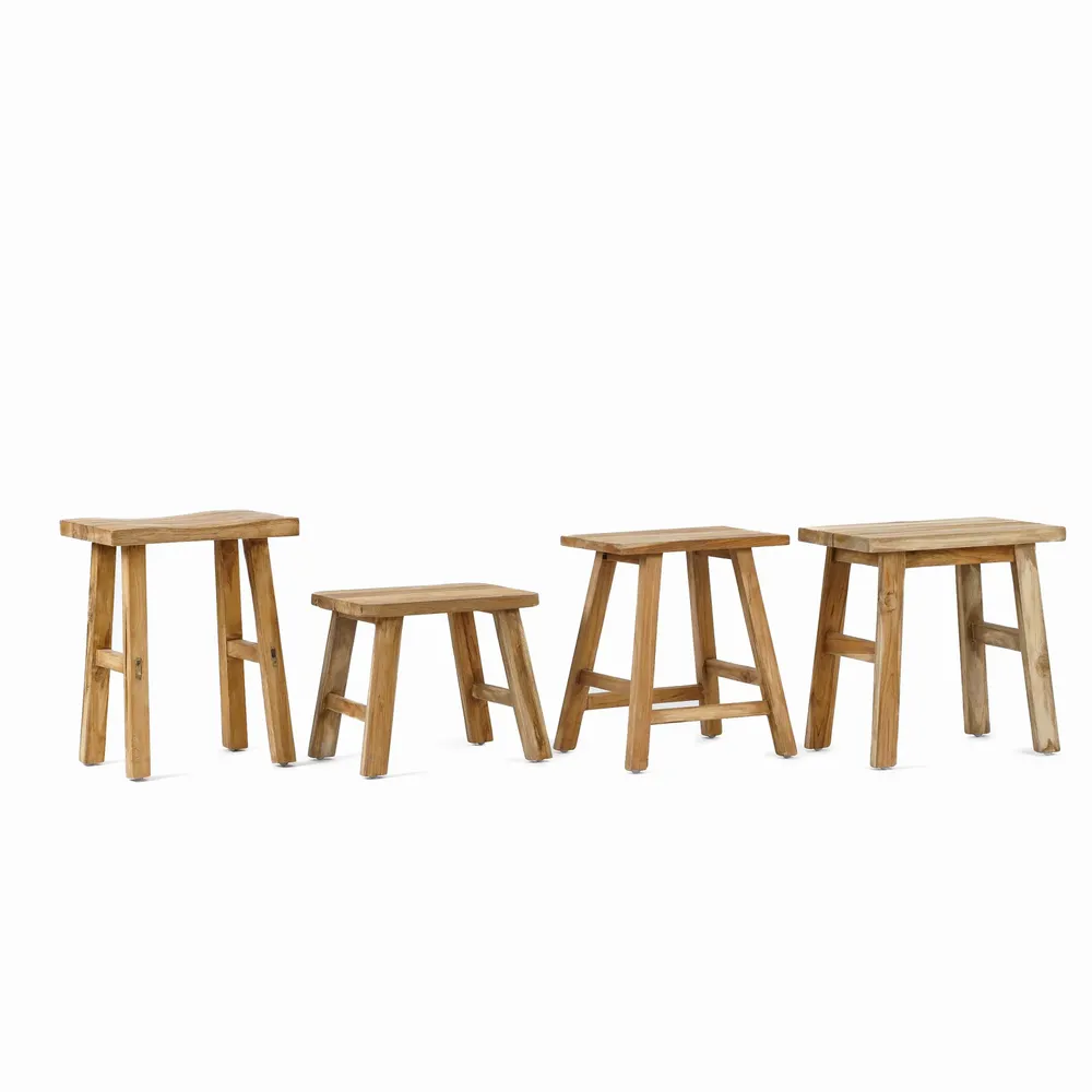 Stools - The Makara Stool - Natural - BAZAR BIZAR LIVING