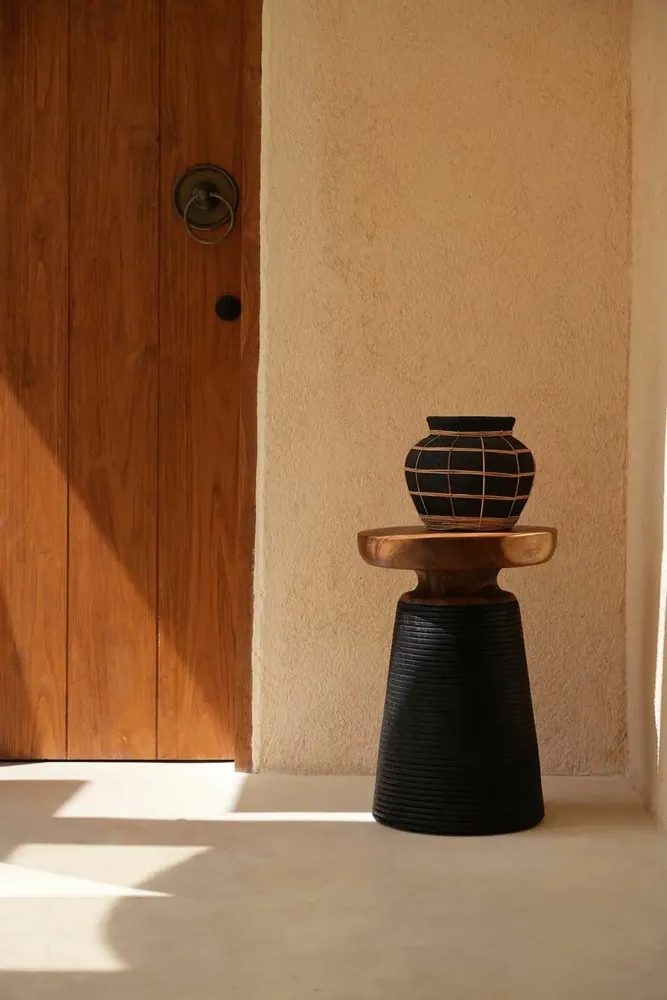 Vases - Le Vase Belly - Noir Naturel - M - BAZAR BIZAR LIVING