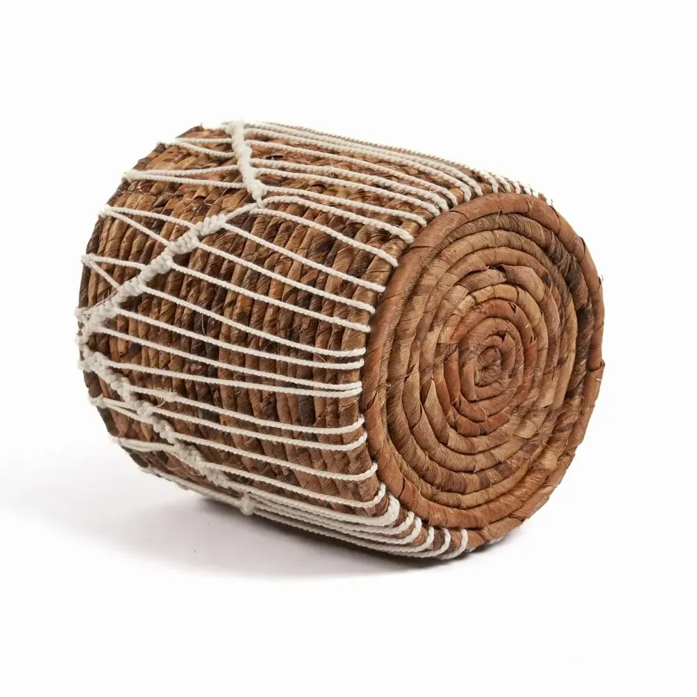 Caskets and boxes - The Macra-mazing Basket - Natural White - L - BAZAR BIZAR LIVING
