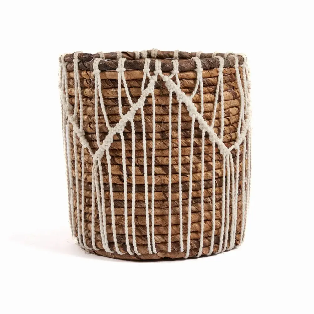 Caskets and boxes - The Macra-mazing Basket - Natural White - L - BAZAR BIZAR LIVING