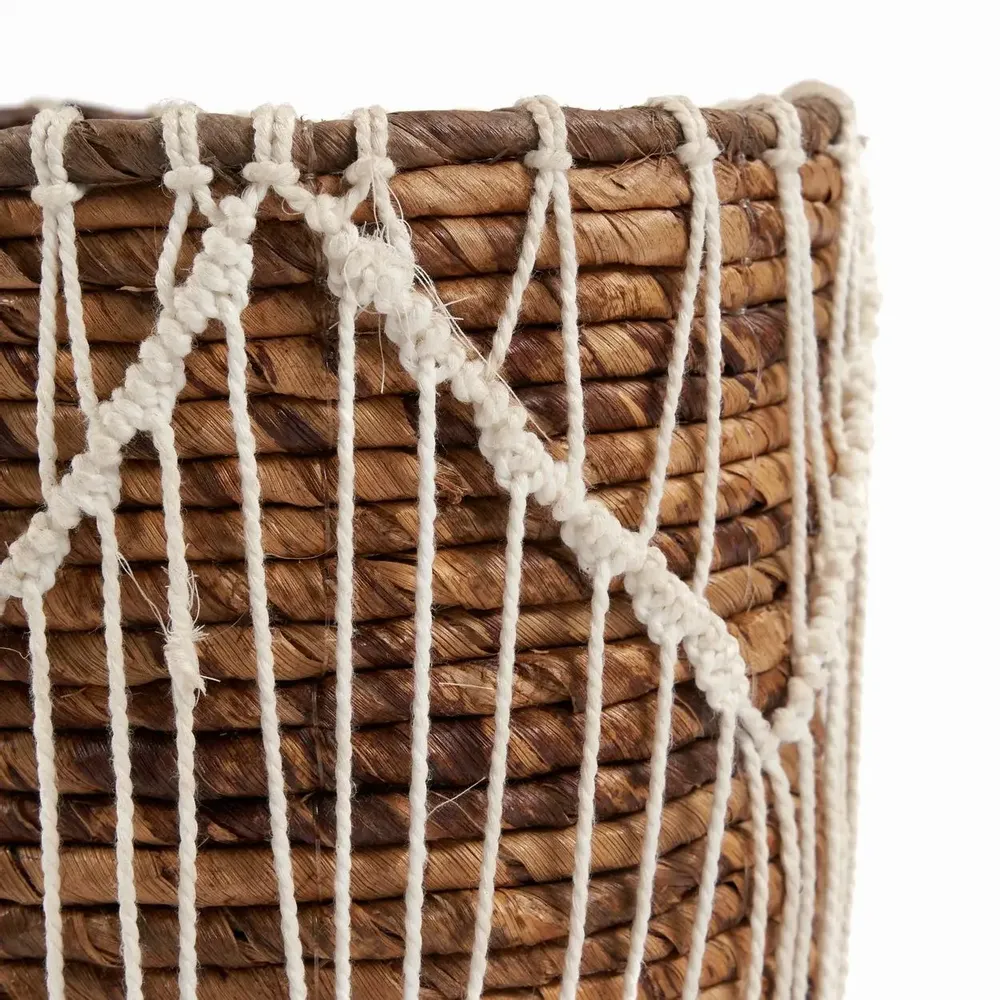 Caskets and boxes - The Macra-mazing Basket - Natural White - L - BAZAR BIZAR LIVING