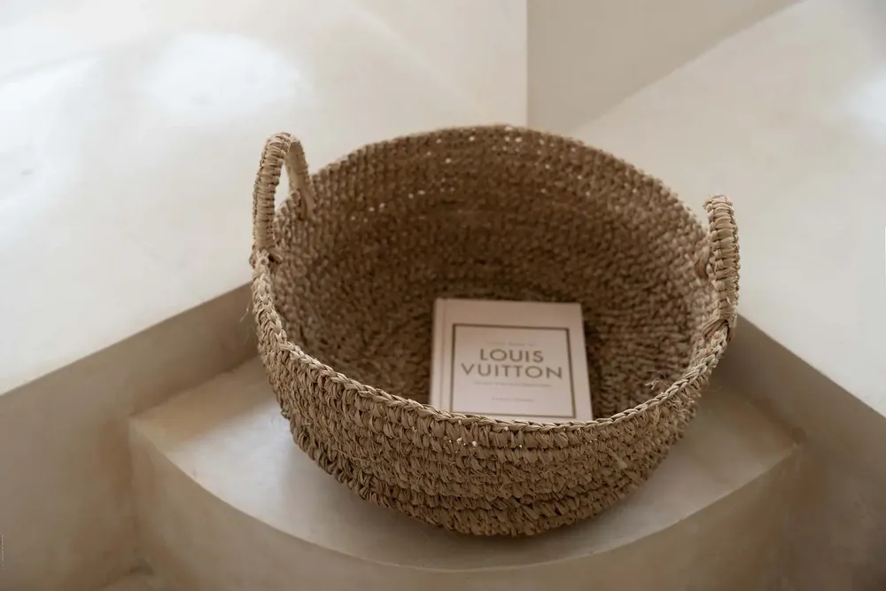 Caskets and boxes - The Raffia Basket Trays - Natural - L - BAZAR BIZAR LIVING