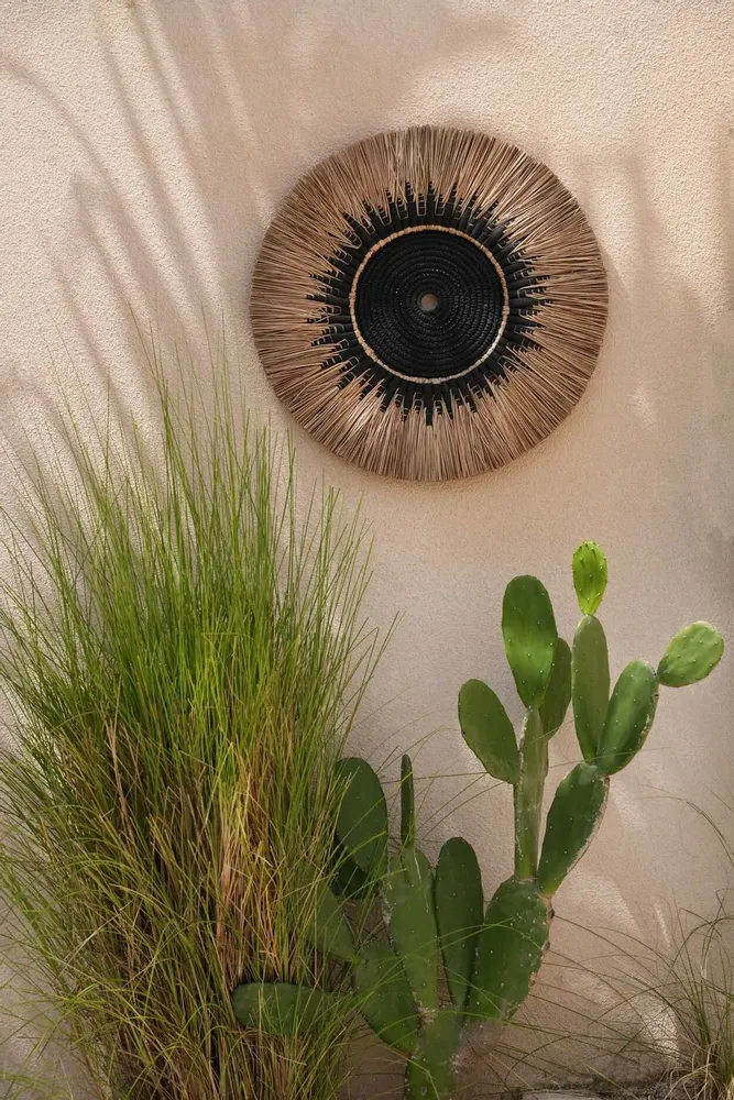 Objets de décoration - Déco Murale Macramé Raffia - Naturel Noir - BAZAR BIZAR LIVING