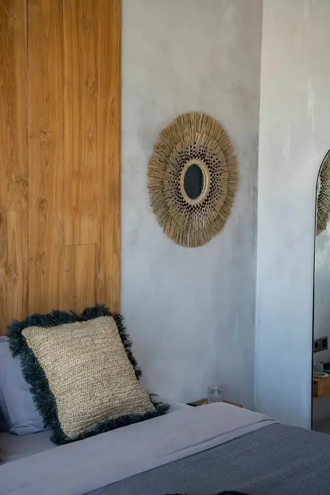 Cushions - The Raffia Cushion Cover Square - Natural Black - 60x60 - BAZAR BIZAR LIVING