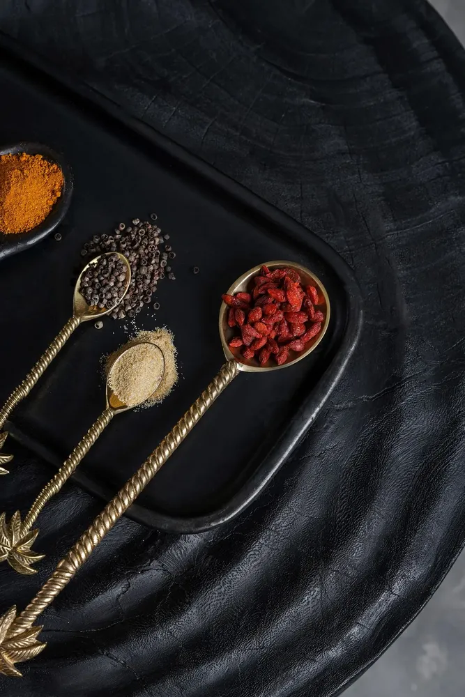 Ménagères - La Cuillère à Salade Palmier - Or - BAZAR BIZAR LIVING