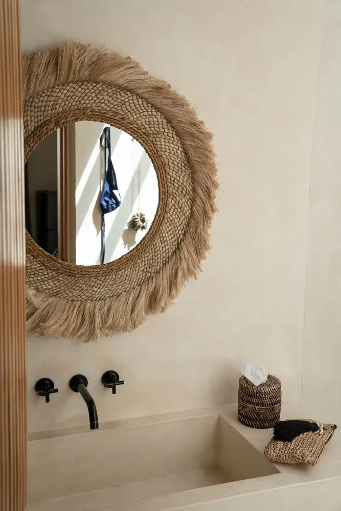 Mirrors - The Capri Mirror - Natural - L - BAZAR BIZAR LIVING