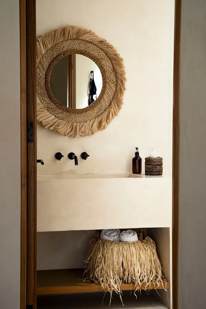 Mirrors - The Capri Mirror - Natural - L - BAZAR BIZAR LIVING