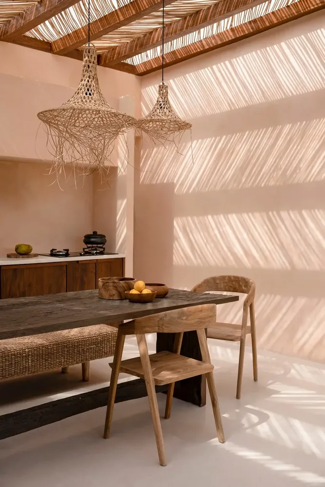 Hanging lights - The Mykonos Pendant - Natural - L - BAZAR BIZAR LIVING
