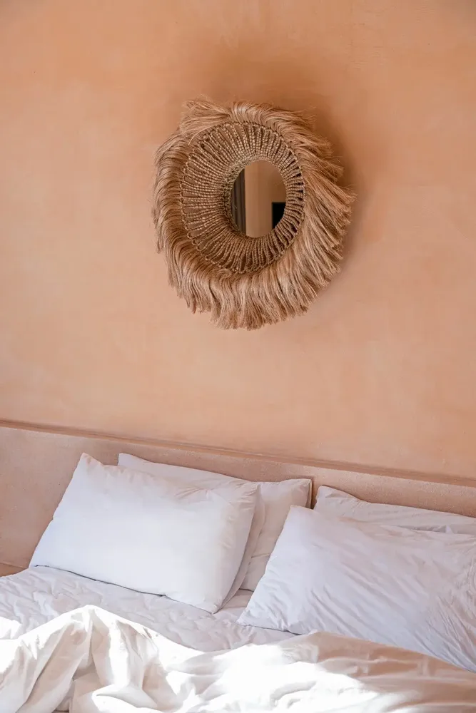 Mirrors - The Abaca Solomon Mirror - Natural - BAZAR BIZAR LIVING