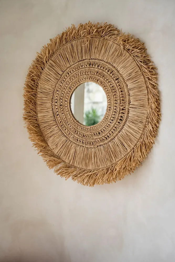 Mirrors - The Yuki Mirror - Natural - L - BAZAR BIZAR LIVING