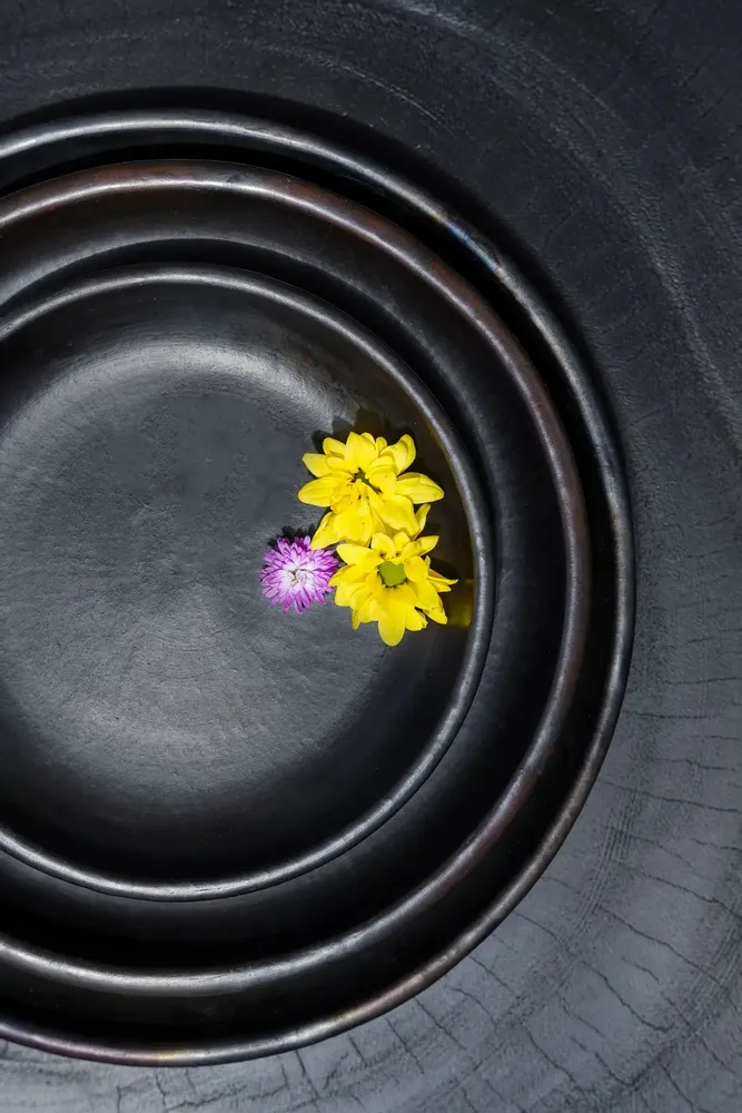 Plats et saladiers - L'Assiette Classique Brûlée - Noir - M - BAZAR BIZAR LIVING