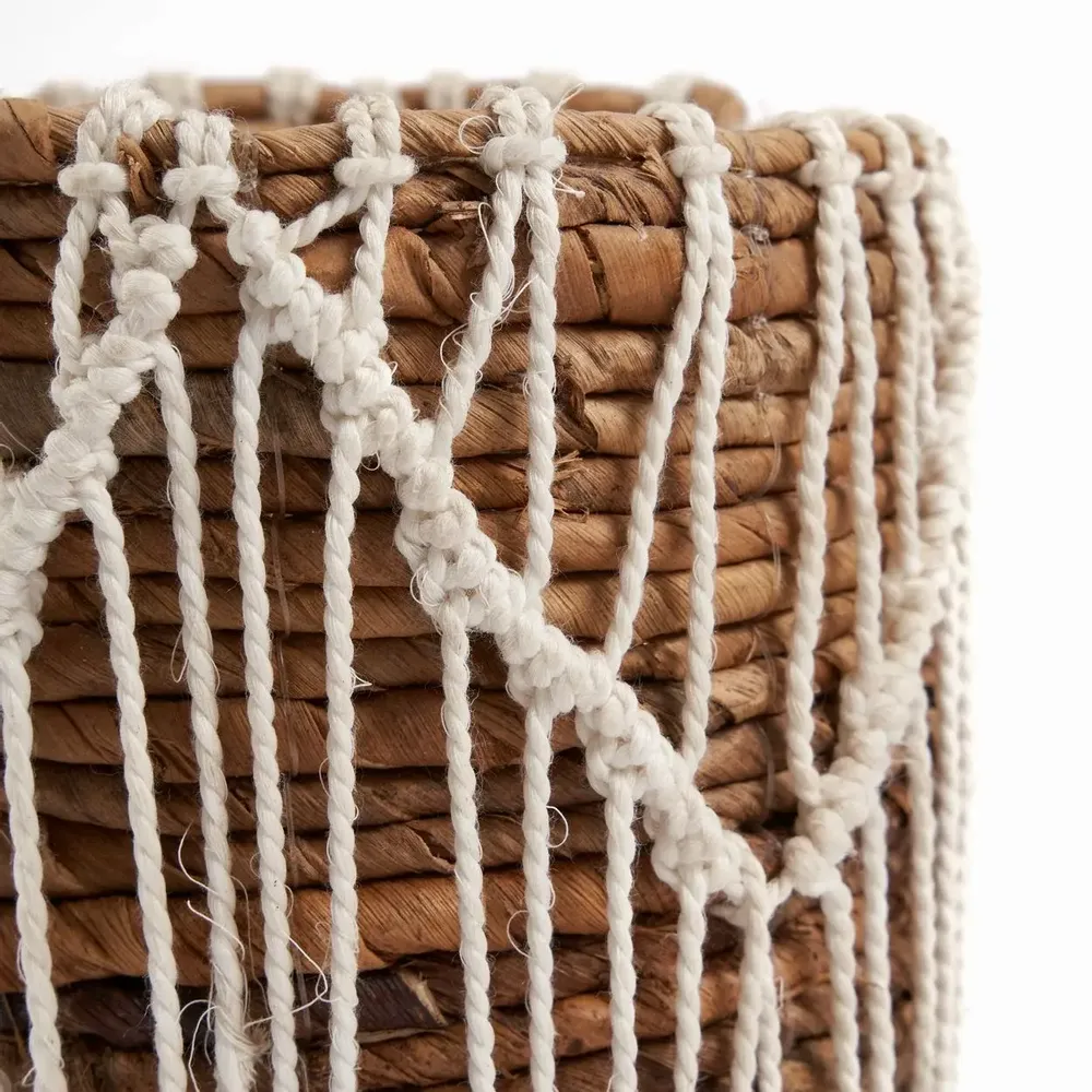 Corbeilles - Le Panier Macra-mazing - Naturel Blanc - M - BAZAR BIZAR LIVING