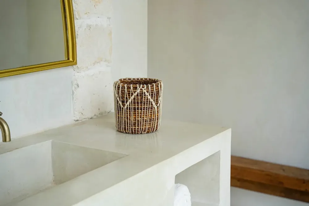 Corbeilles - Le Panier Macra-mazing - Naturel Blanc - M - BAZAR BIZAR LIVING