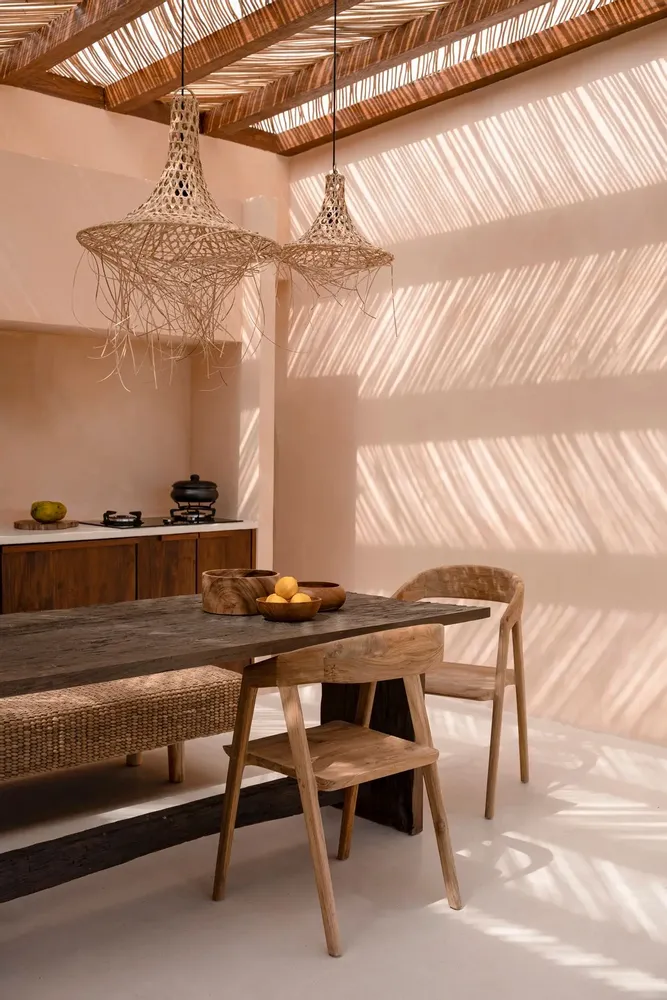 Hanging lights - The Mykonos Pendant - Natural - M - BAZAR BIZAR LIVING