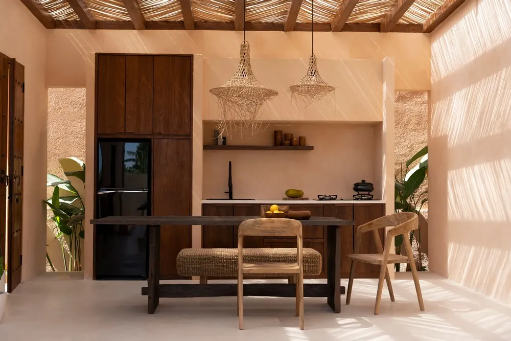 Hanging lights - The Mykonos Pendant - Natural - M - BAZAR BIZAR LIVING