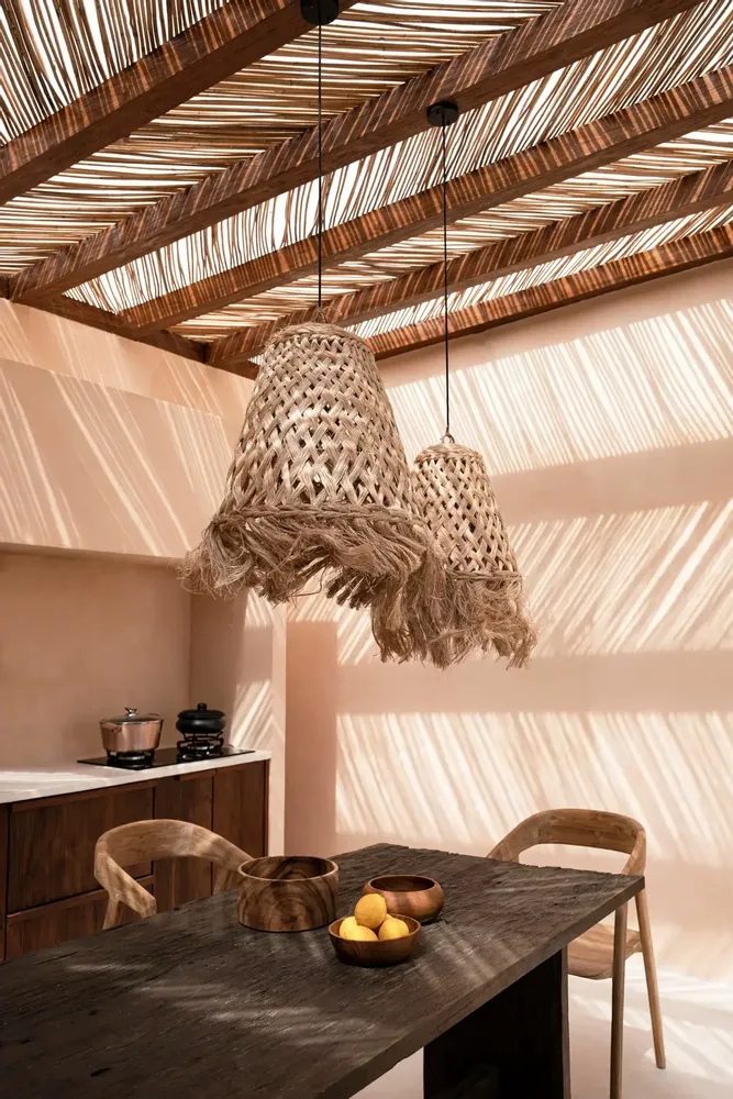 Hanging lights - The Jelly Fish Lampshade - Natural - L - BAZAR BIZAR LIVING