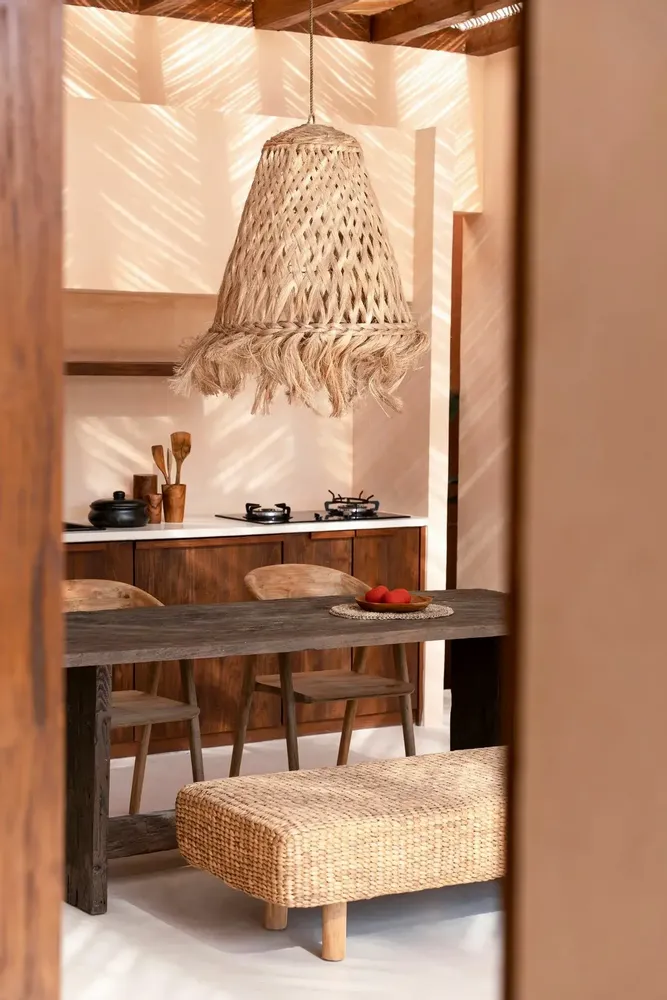 Hanging lights - The Jelly Fish Lampshade - Natural - L - BAZAR BIZAR LIVING