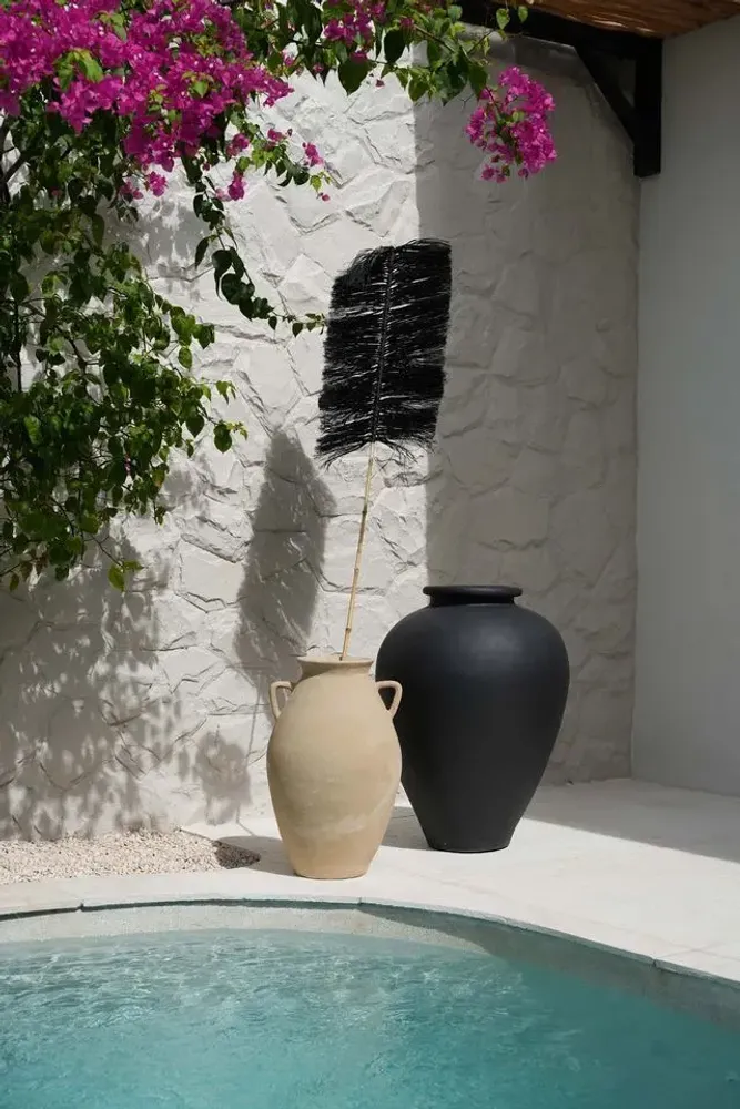 Autres décorations murales - La Palme Raffia - Noire - BAZAR BIZAR LIVING