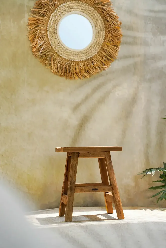 Tabourets - Tabouret The Yoke, naturel, L - BAZAR BIZAR LIVING