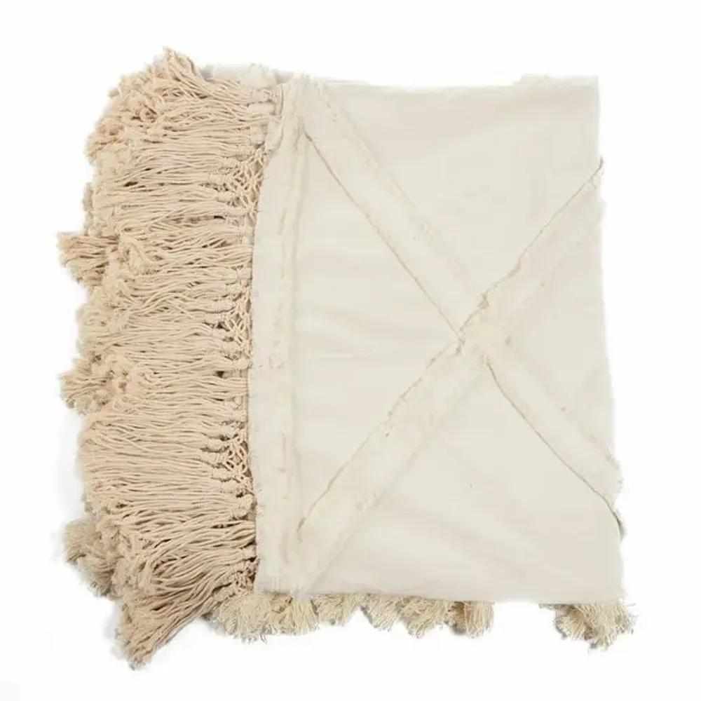 Plaids - Le Plaid Berbère - Naturel - BAZAR BIZAR LIVING