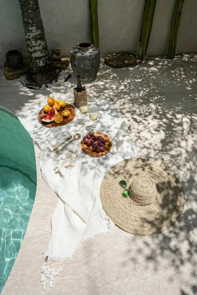 Linge de table textile - La Nappe en Lin - Blanc - 150x250 - BAZAR BIZAR LIVING