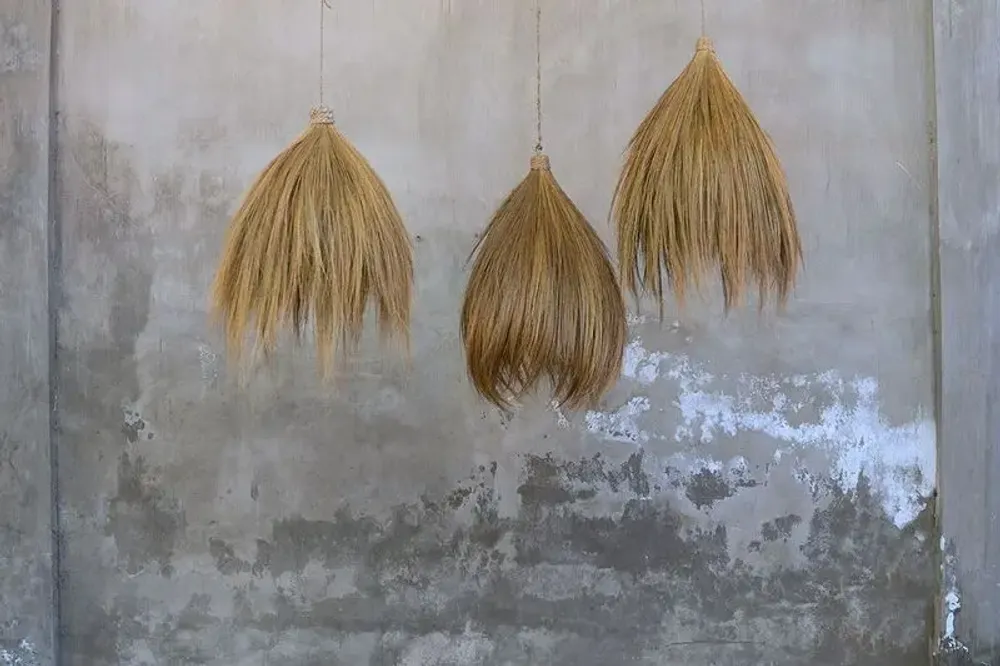 Suspensions - La Pendentif Hut Rayung - Naturel - M - BAZAR BIZAR LIVING