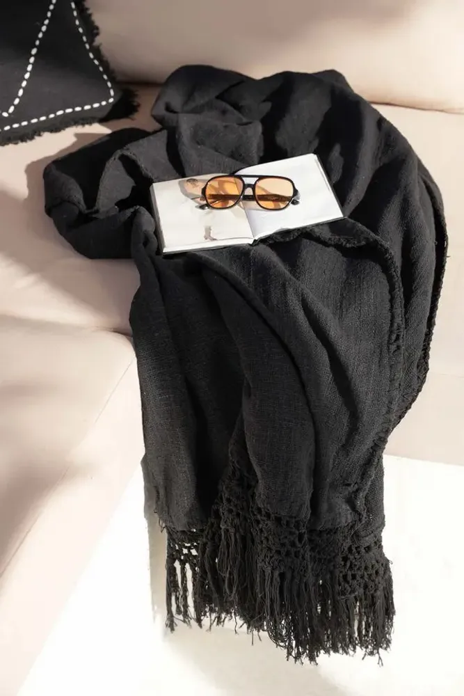 Plaids - Le Plaid Gypsy - Noir - BAZAR BIZAR LIVING