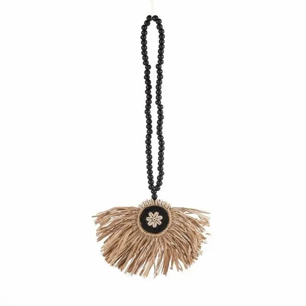 Objets de décoration - Le Pompon Tassel Raffia Mahkota - Noir Naturel - BAZAR BIZAR LIVING