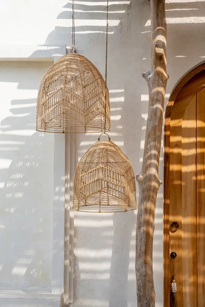 Hanging lights - The Bala Pendant - Natural - M - BAZAR BIZAR LIVING