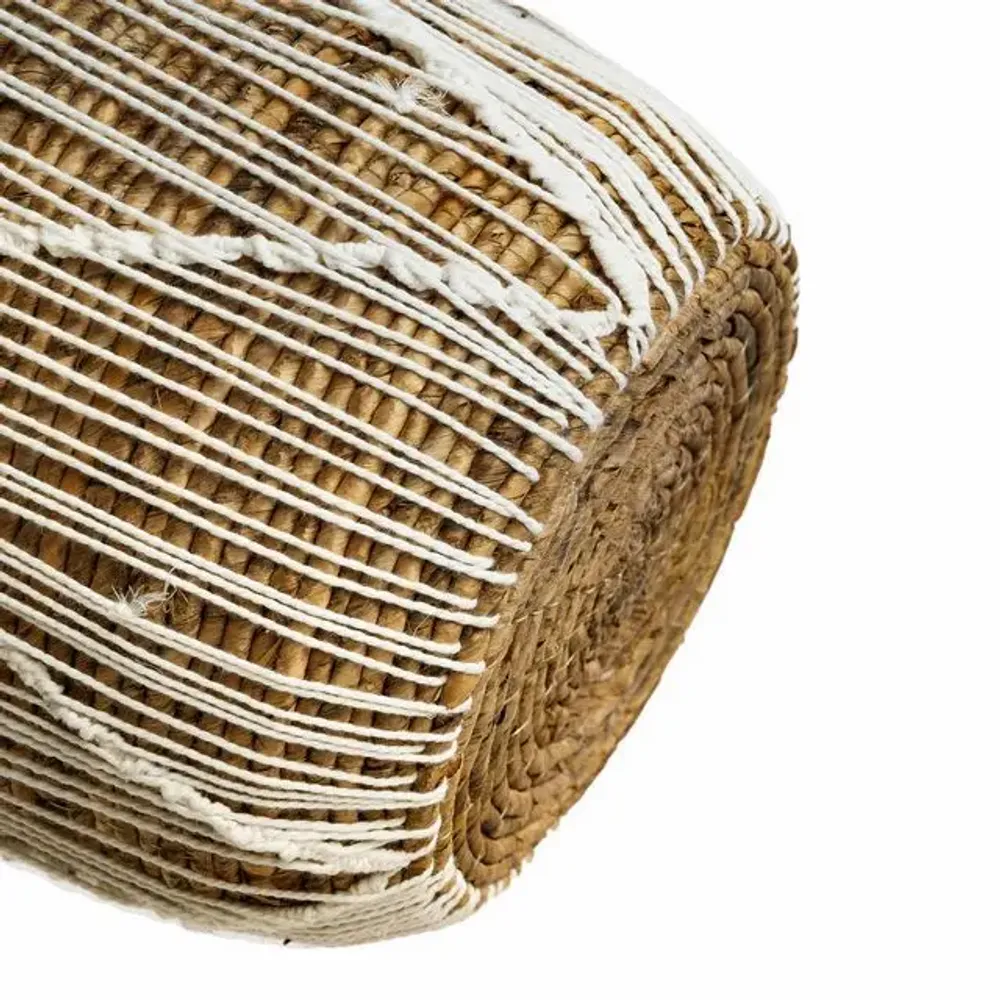 Boîtes de rangement  - Le Panier Macramé À Stitches Droits - Naturel Blanc - S - BAZAR BIZAR LIVING