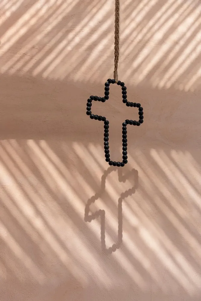 Decorative objects - The Wooden Cross Black - BAZAR BIZAR LIVING