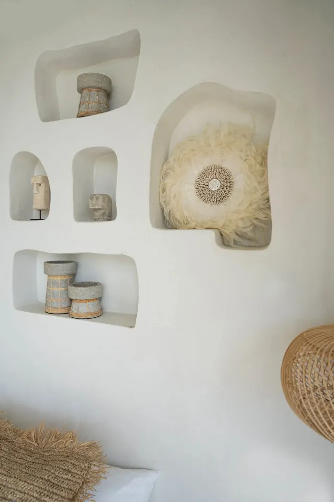 Candlesticks and candle holders - The Serene Candle Holder - Concrete Natural - L - BAZAR BIZAR LIVING