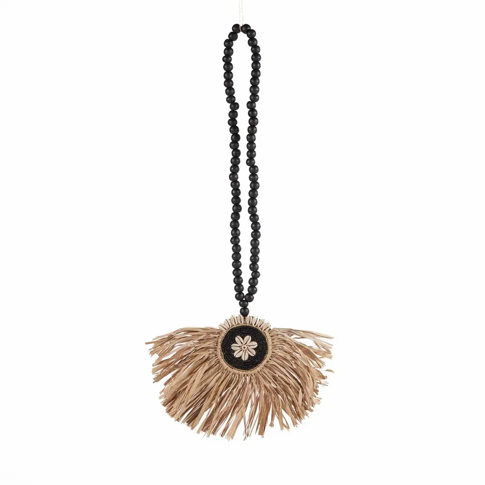 Objets de décoration - Le Pompon Tassel Raffia Mahkota - Noir Naturel - BAZAR BIZAR LIVING
