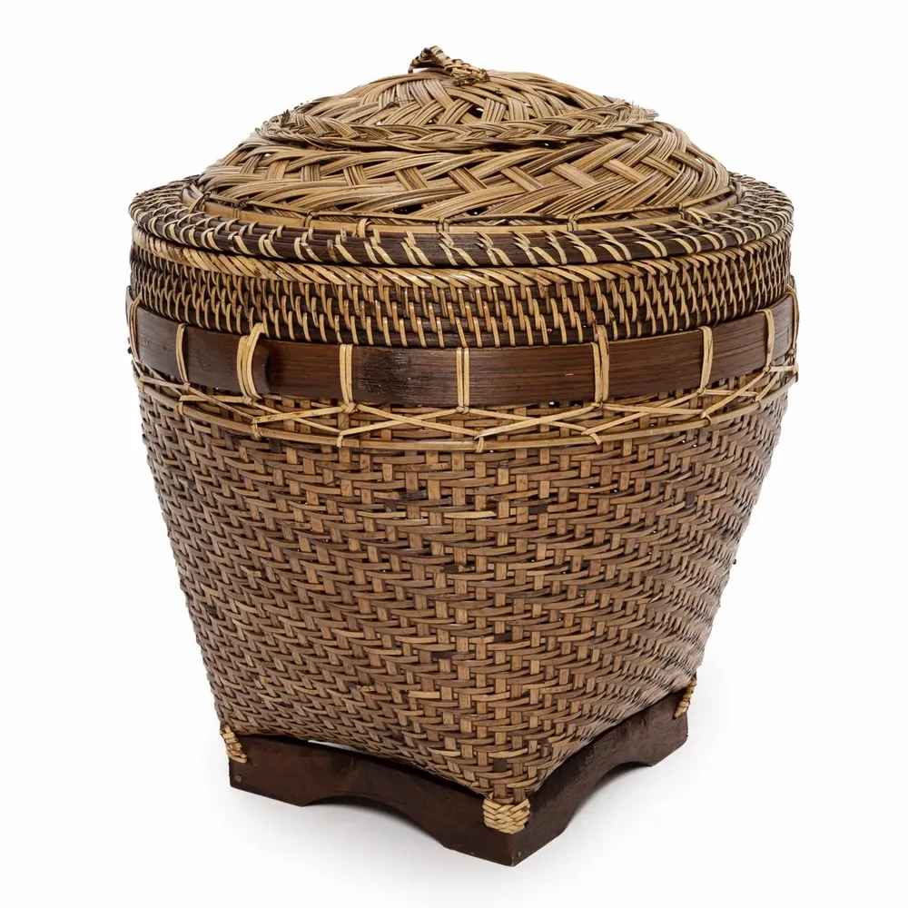 Storage boxes - The Colonial Storage Basket - Natural Brown - L - BAZAR BIZAR LIVING